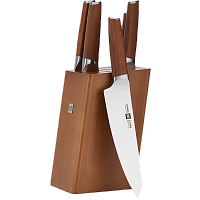 Набор ножей Huo Hou 6-piece German Steel Kitchen Knife Set (HU0158) (Дерево) — фото